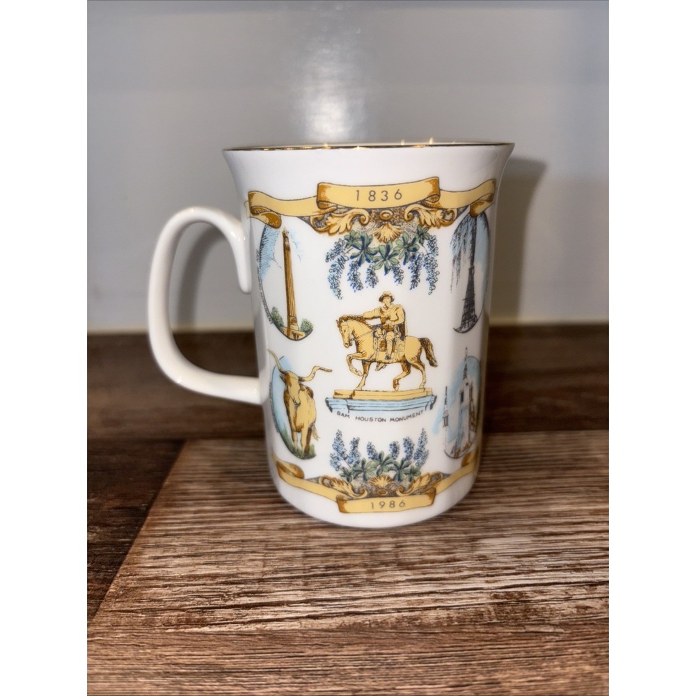 Alamo cup - Sesquicentennial 1836 - 1986, Vintage, Bone China, made in England